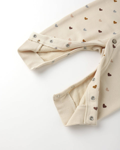 Button Down Jumpsuit || Hearts