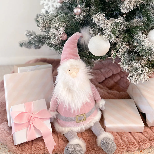 SANTA SHELF SITTER - PINK