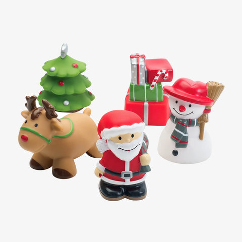 CHRISTMAS PARTY SQUIRTIE BABY BATH TOYS