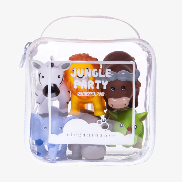 JUNGLE PARTY SQUIRTIE BABY BATH TOYS