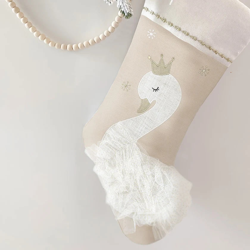 SWAN PRINCESS CHRISTMAS STOCKING