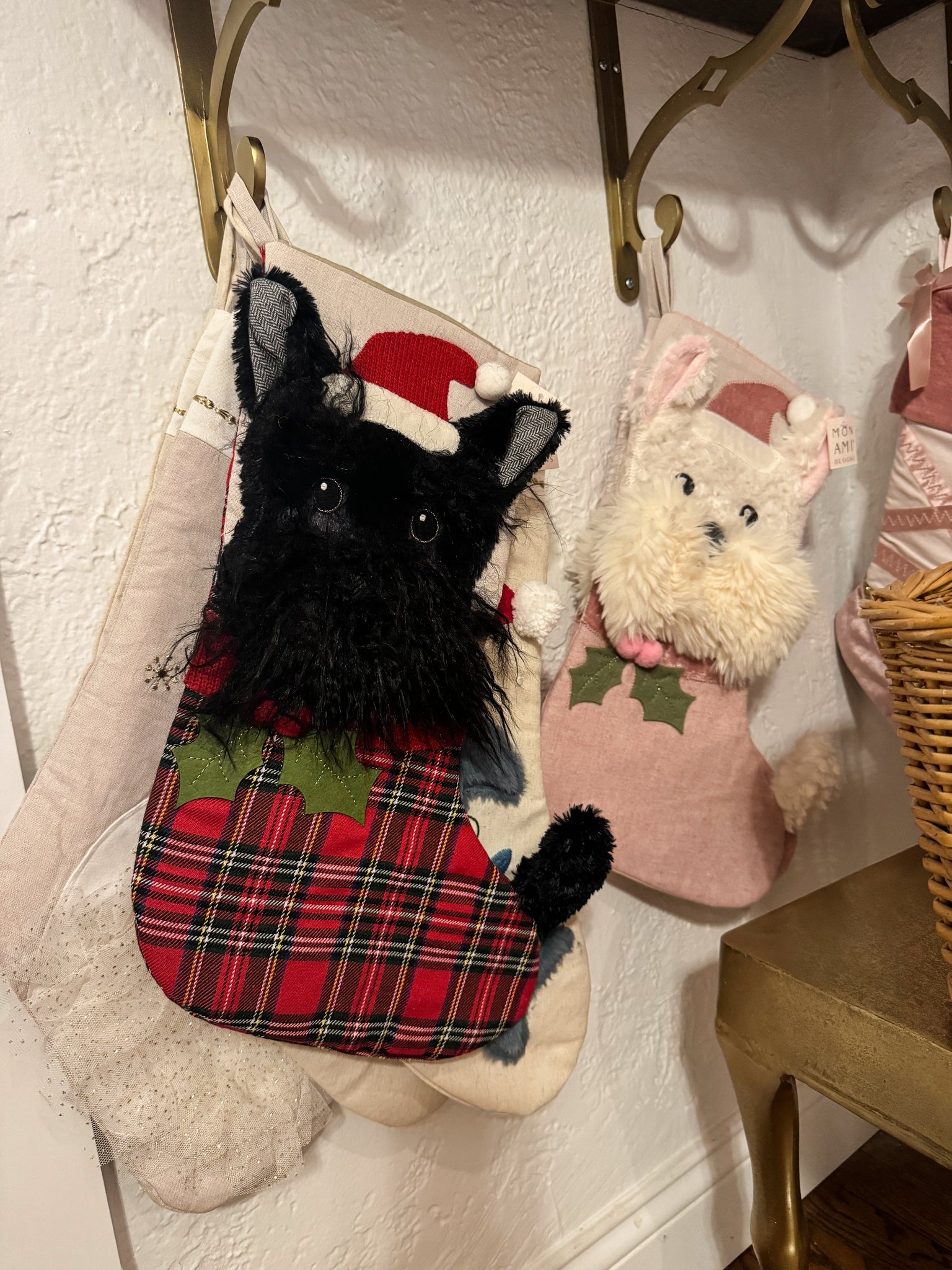 FESTIVE SCOTTIE DOG STOCKING