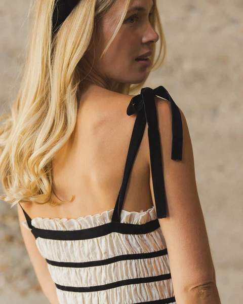 Women's Annabelle Dress | Metallic Ivory