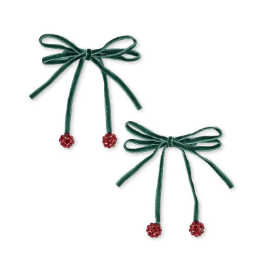 2 Pack Cherry Hair Clips