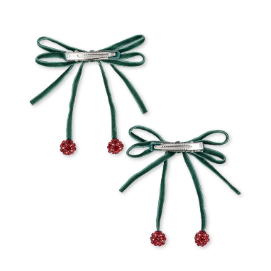 2 Pack Cherry Hair Clips