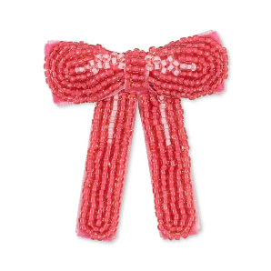 Pearl Bow Hair Clip: Bubblegum