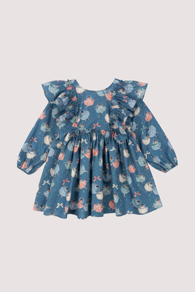 evia longsleeve bow dress I snow bow ballerina