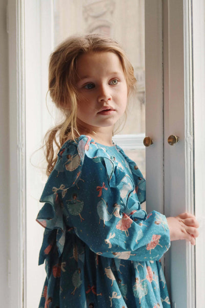 evia longsleeve bow dress I snow bow ballerina