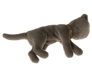 Plush Kitten, Medium - Earth Grey