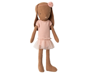 Bunny size 1, Chocolate brown - Ballet suit and skirt rose