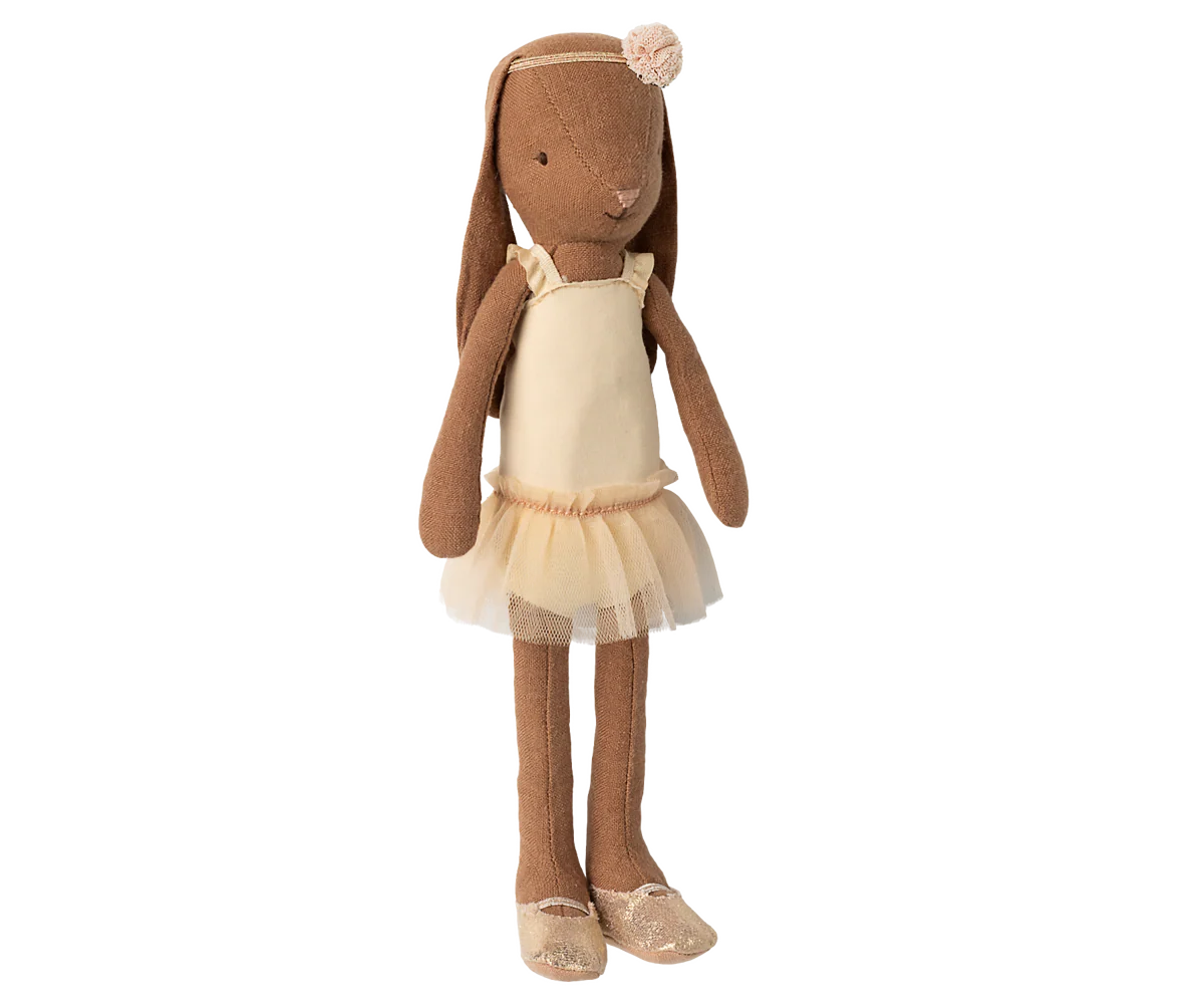 Bunny size 2, Chocolate brown - Ballet suit and skirt cream