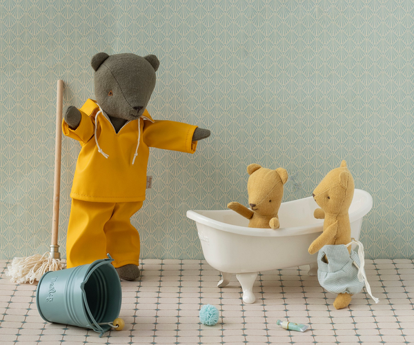 Rainwear & Hat, Teddy Dad
