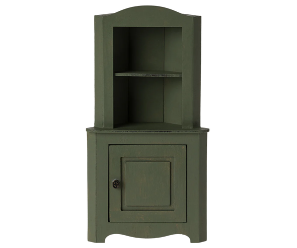 Corner Cabinet, Mouse -Dark Green