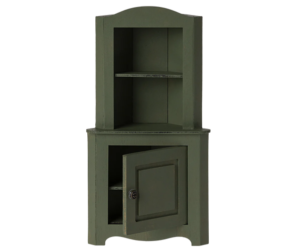 Corner Cabinet, Mouse -Dark Green