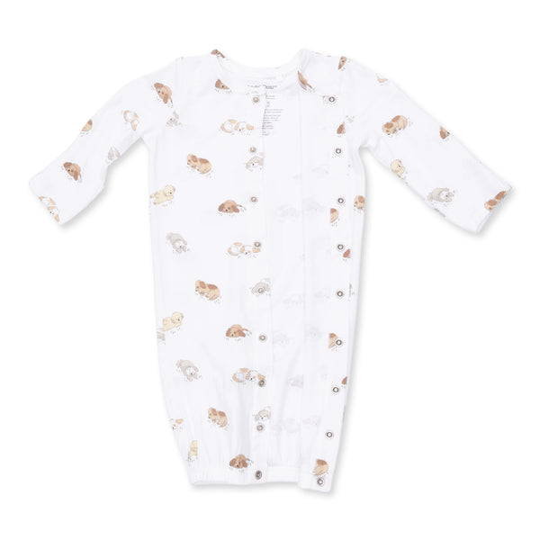 Puppy Snuggle Club Convertible Gown and Beanie Hat