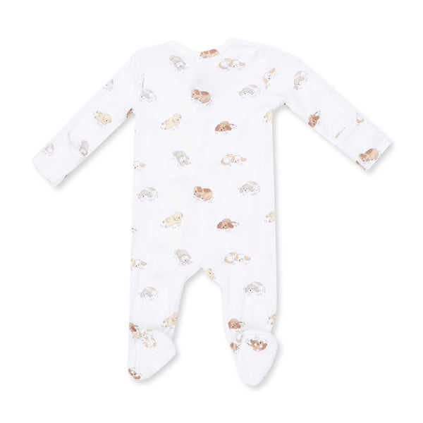 Puppy Snuggle Club 2 Way Zipper Footie