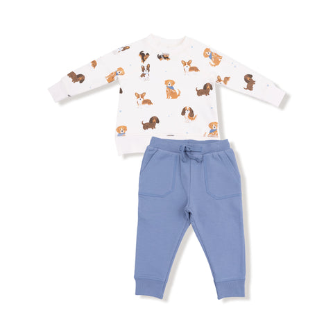 Best Friend Dogs - Uni  Raglan Sweatshirt + Jogger Set