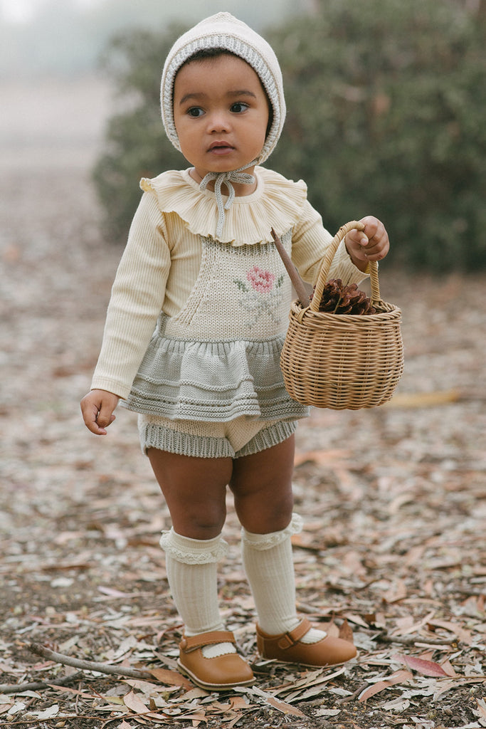 Skirted Romper Rose Bouquet