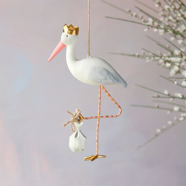 ROYAL STORK ORNAMENT
