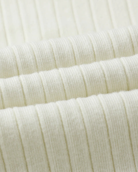 Ribbed Long Sleeve || Ivory
