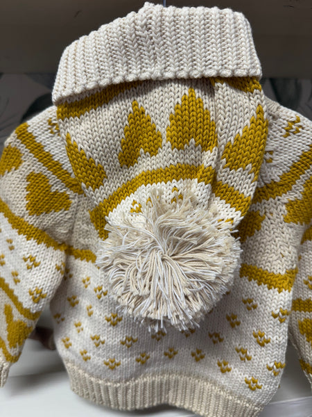 Love Beanie Oatmeal Mustard