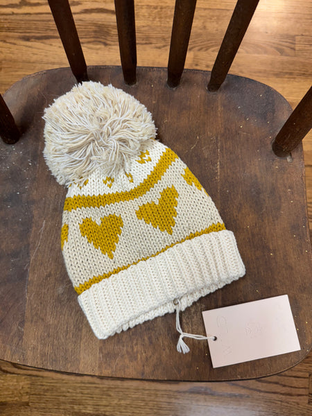 Love Beanie Oatmeal Mustard