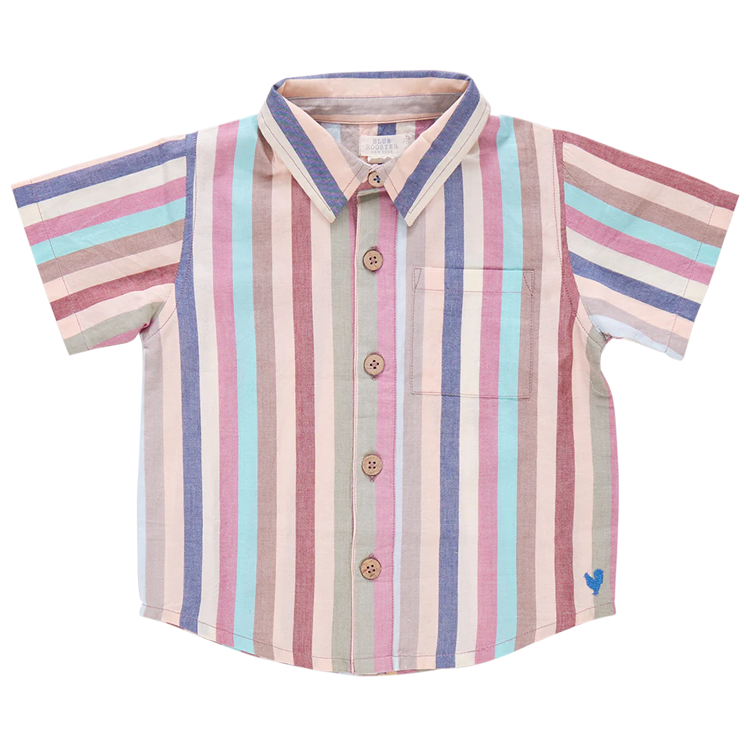 Boys Jack Shirt - Multi Vintage Stripe