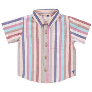 Boys Jack Shirt - Multi Vintage Stripe