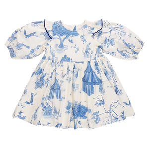 Girls Brooke Dress - Blue Circus