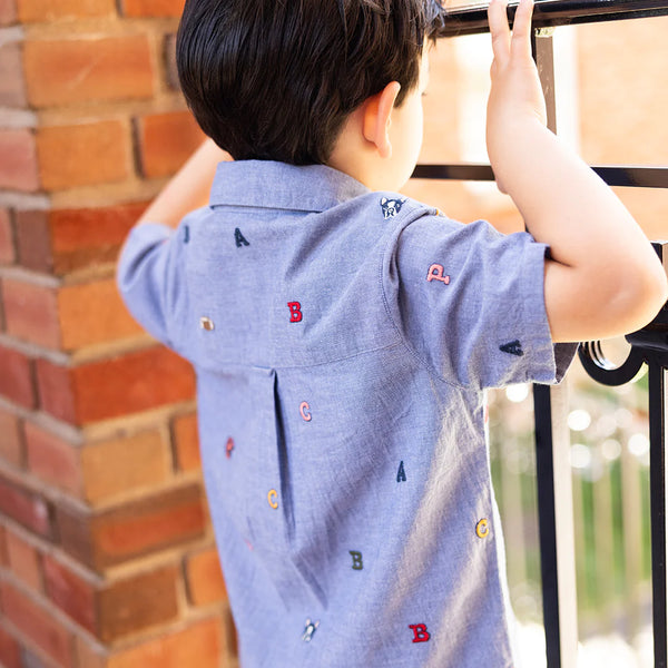 Boys Jack Shirt Varsity Embroidery