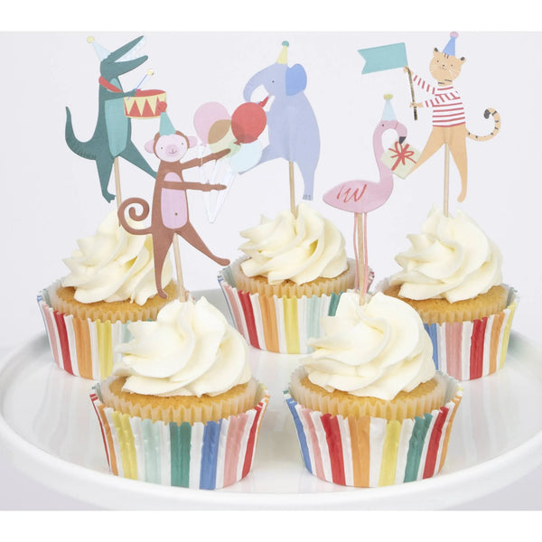 Animal Parade Cupcake Kit (x 24 toppers)