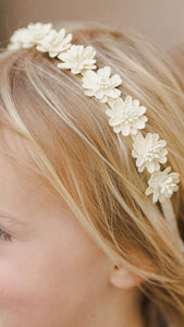 Floral Headband Ivory