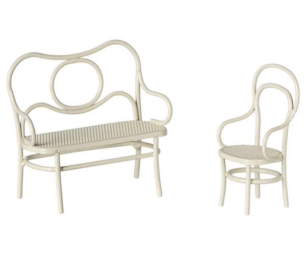 Café set, Mouse, Small - Off white