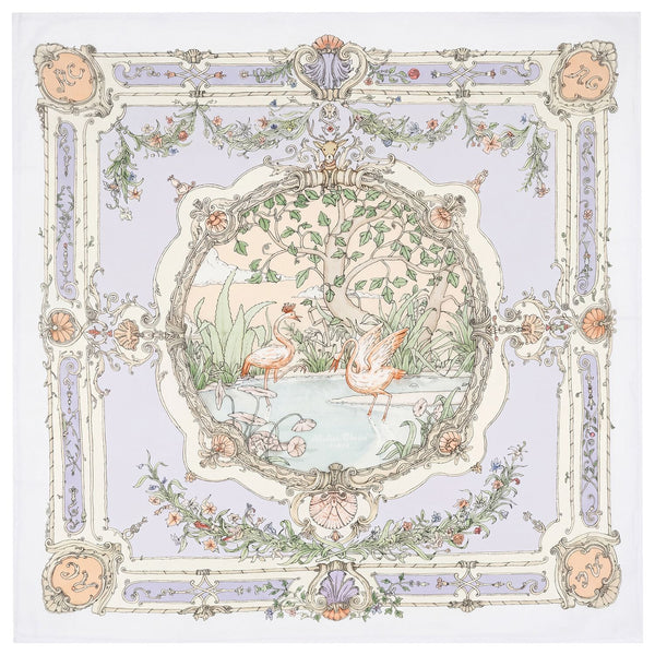 Carré & Satin Bib Set, Tapestry – Violet with Hotel Gift Box