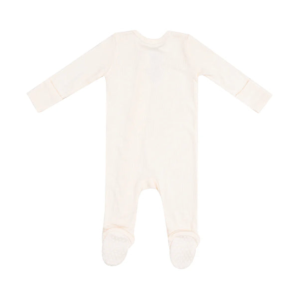 2 WAY ZIPPER FOOTIE - SOLID SUGAR SWIZZLE