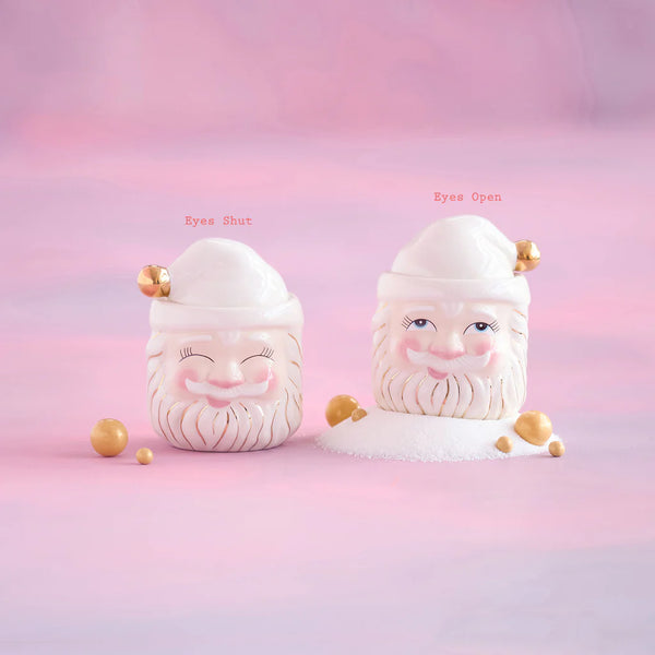 PAPA NOEL IN WHITE CANDY JAR