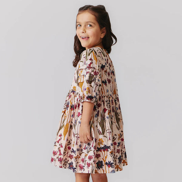 Girl's Brooke Dress Autumn Flowers