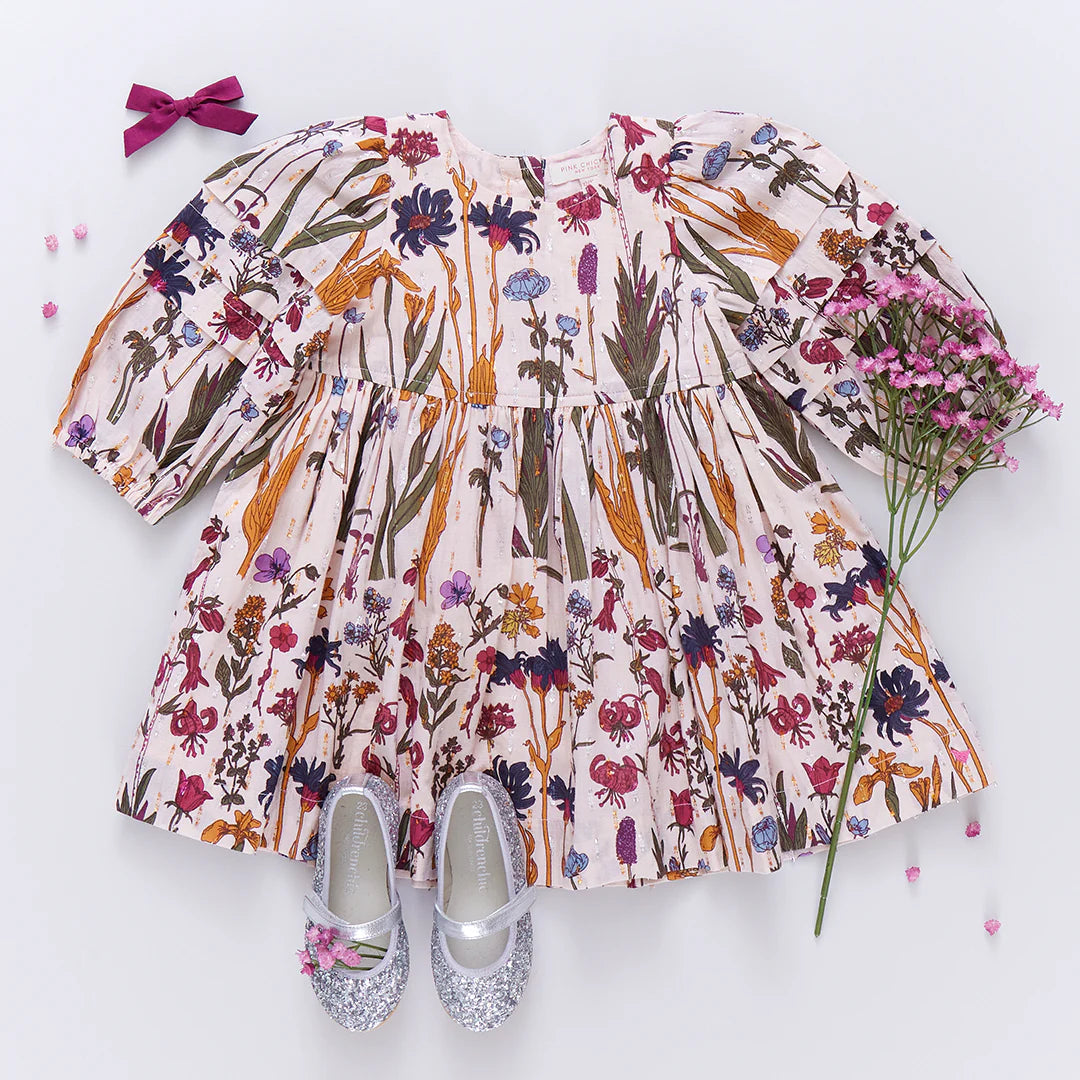 Girl's Brooke Dress Autumn Flowers