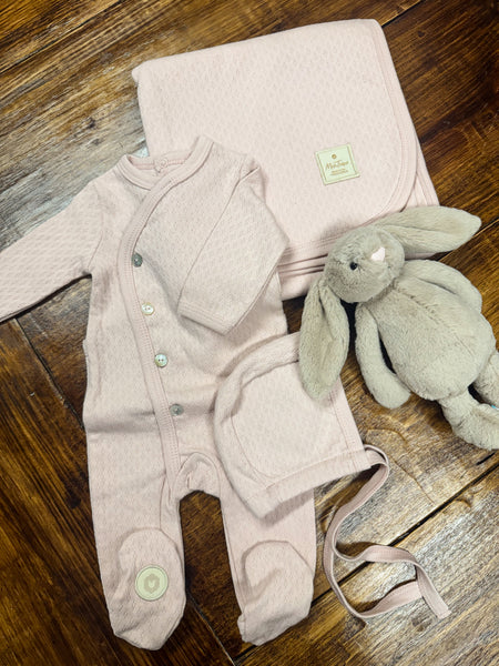 Pointelle Pink Layette Set