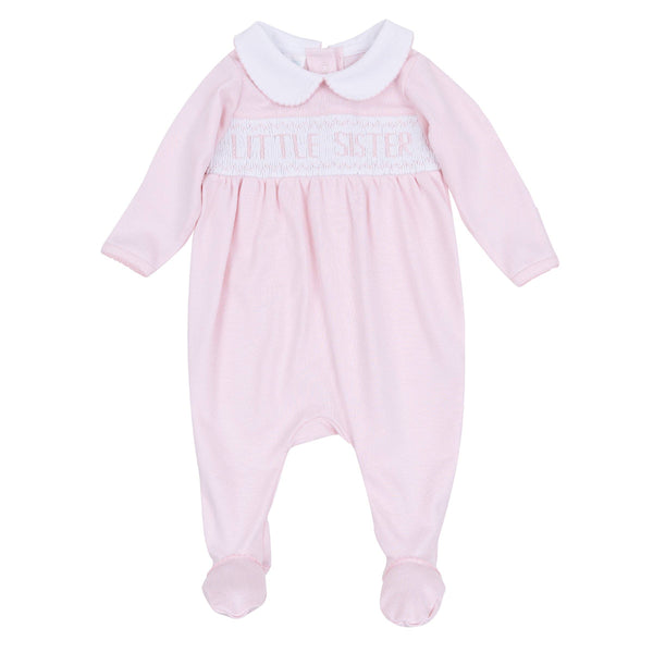 Little Sister Smocked Footie
