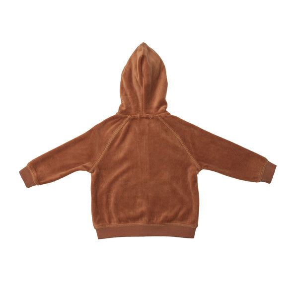 VELOUR HOODIE AND JOGGER - MOCHA BISQUE