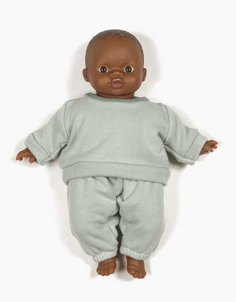 Sweatsuit in "Sage" for Minikane Soft-bodied Babies