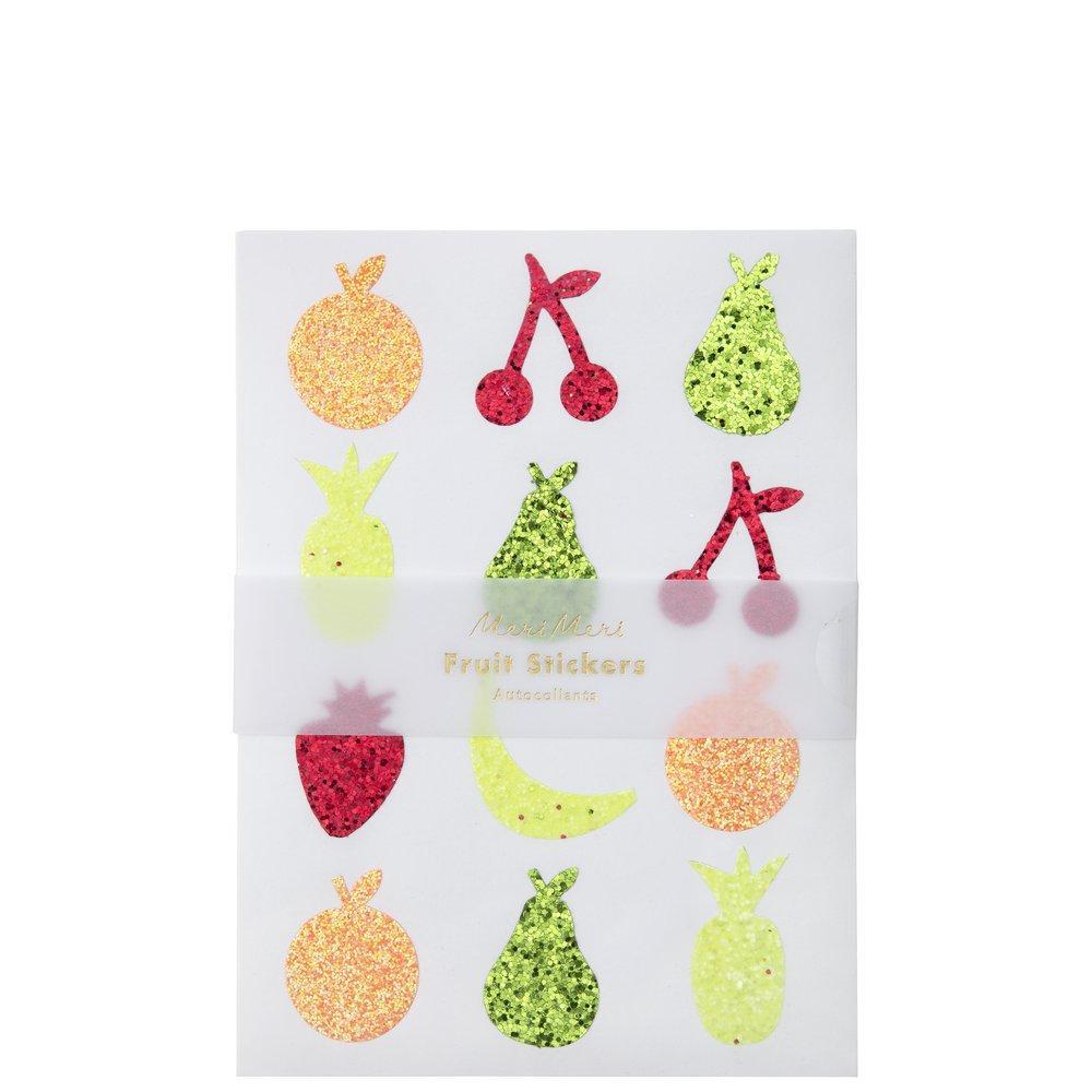 Glitter Fruit Sticker Sheets