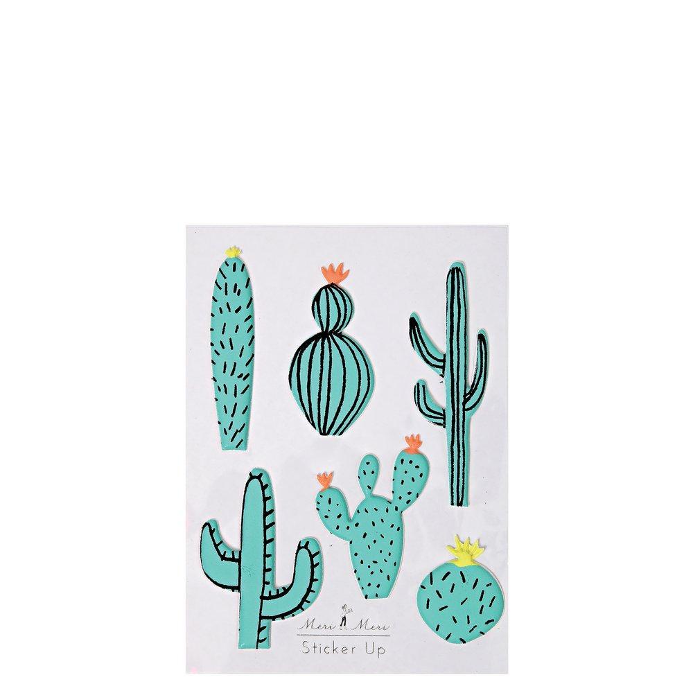 Cactus Puffy Stickers