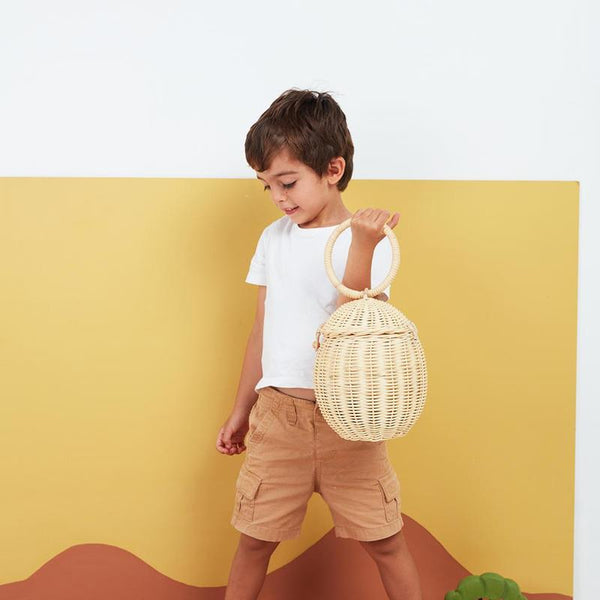 RATTAN EGG BASKET