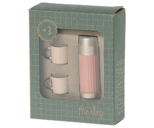 Thermos and cups - Soft coral