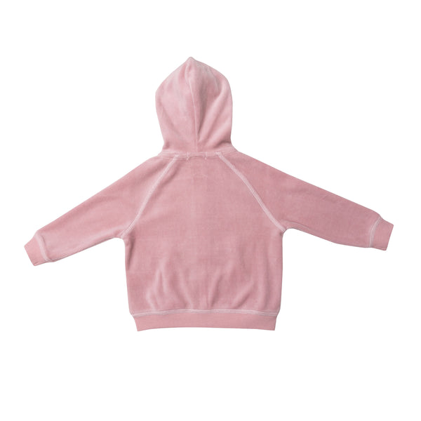 VELOUR HOODIE AND JOGGER - BLUSH