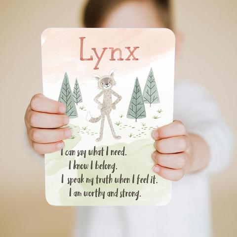 Lynx Snuggler & 'Lynx' Board Book