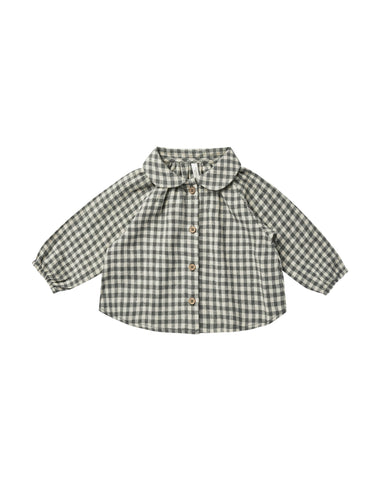 nellie top || marine gingham