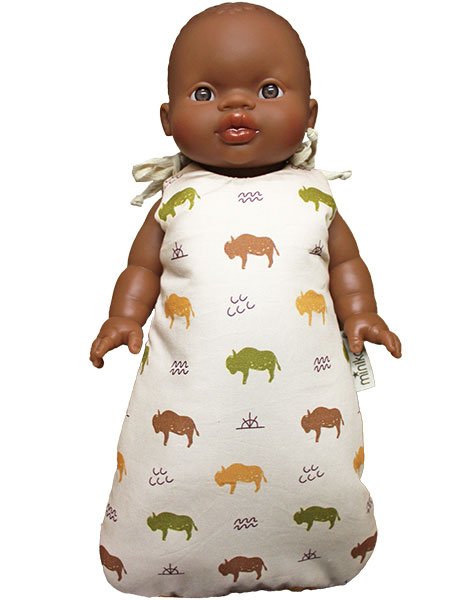 Minikane Buffalo Print Doll Sleeping Bag